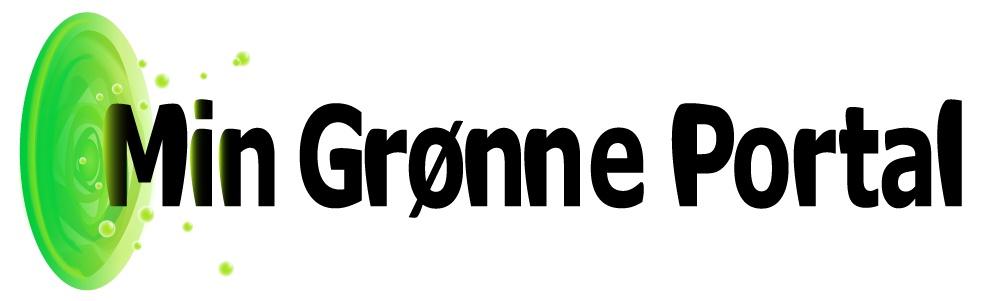 Logo, skrfiften, min grønne portal, på vej ind i en strålende portal, logoet er et link til hovedsiden