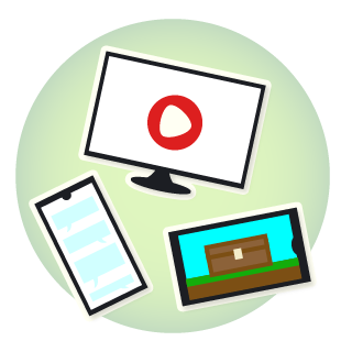 billede af tv, tablet og mobiltelefon