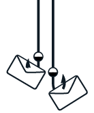fiskekroge med mails på